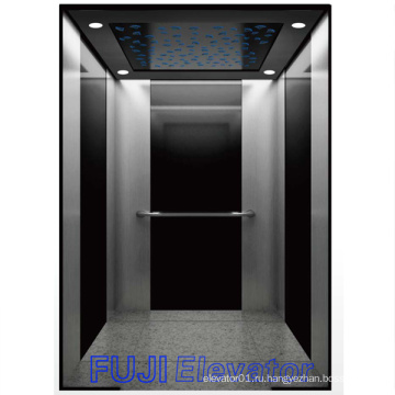 Подъемник пассажирского лифта с черным титановым зеркалом Цена